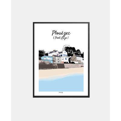 Affiche Plouézec "Port-Lazo"