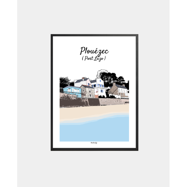 Affiche Plouézec "Port-Lazo"