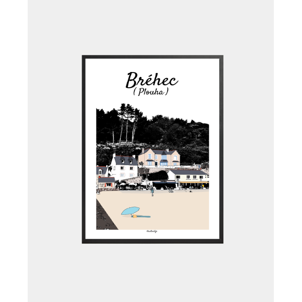 copy of Affiche "Place du Martray" Tréguier