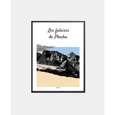 Affiche Plouha "Falaises de...