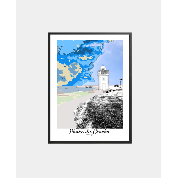 copy of Affiche Plage de La Potinière (Barneville-Carteret, Côte des Isles)