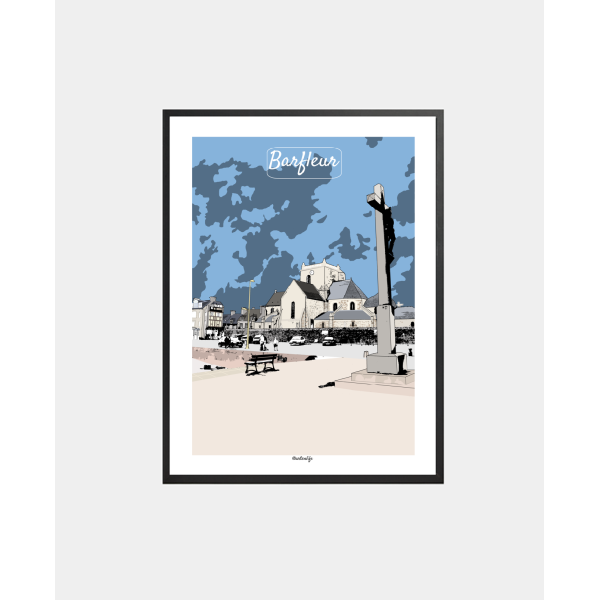 copy of Affiche Plage de La Potinière (Barneville-Carteret, Côte des Isles)