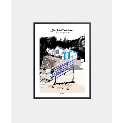 Affiche Cabines de plage de...