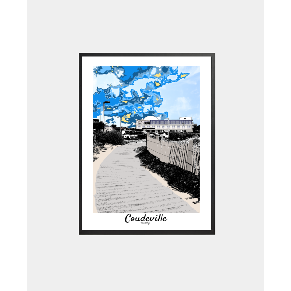 copy of Affiche Cabines de plage (Donville-les-Bains, Normandie)