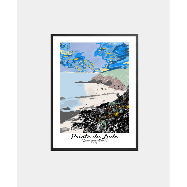 copy of Affiche Cabines de plage (Donville-les-Bains, Normandie)