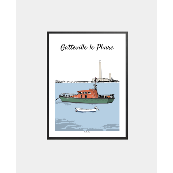 copy of Affiche Plage de La Potinière (Barneville-Carteret, Côte des Isles)