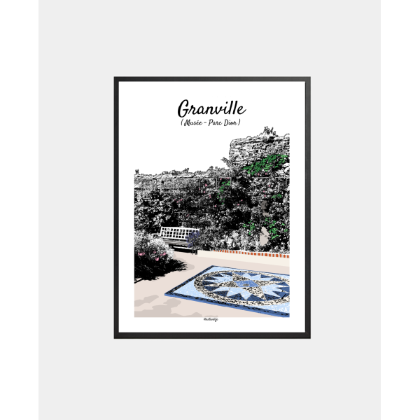 copy of Affiche Plage Saint-Nicolas (Granville/Saint-Pair-sur-Mer, Manche)