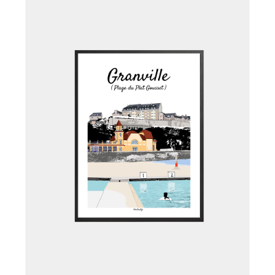 Affiche Plage du Plat...