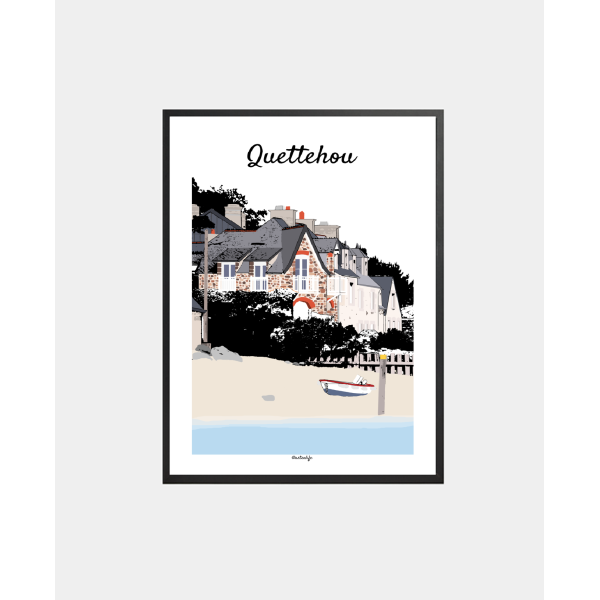 copy of Affiche Plage de La Potinière (Barneville-Carteret, Côte des Isles)