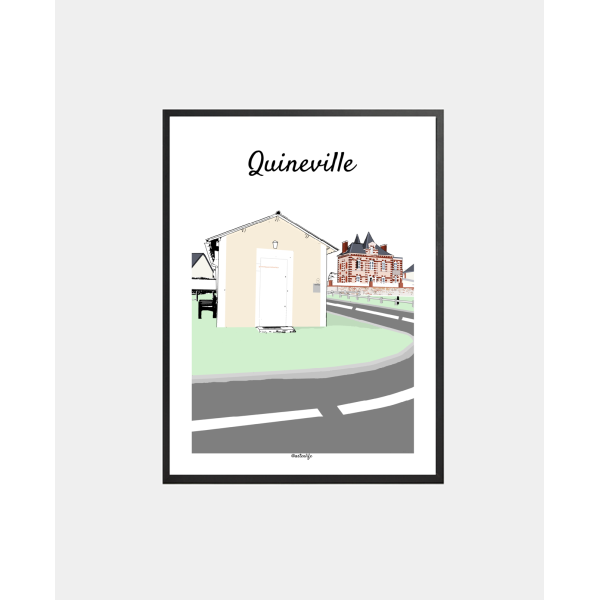 copy of Affiche Plage de La Potinière (Barneville-Carteret, Côte des Isles)