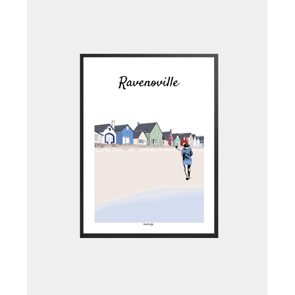 copy of Affiche Plage de La Potinière (Barneville-Carteret, Côte des Isles)