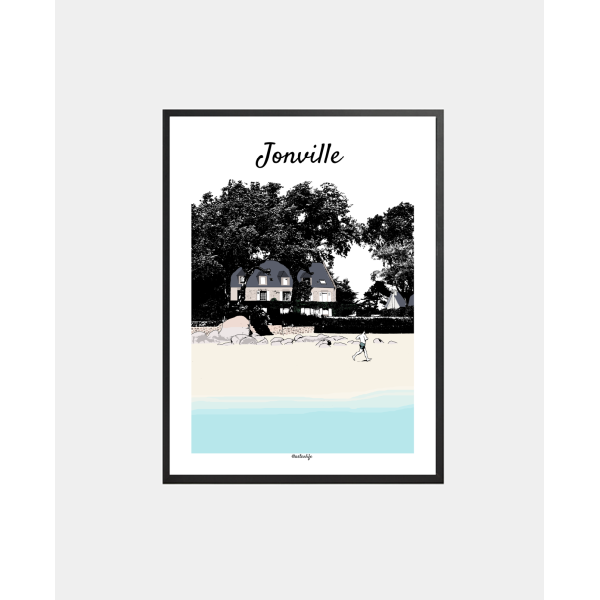 copy of Affiche Plage de La Potinière (Barneville-Carteret, Côte des Isles)