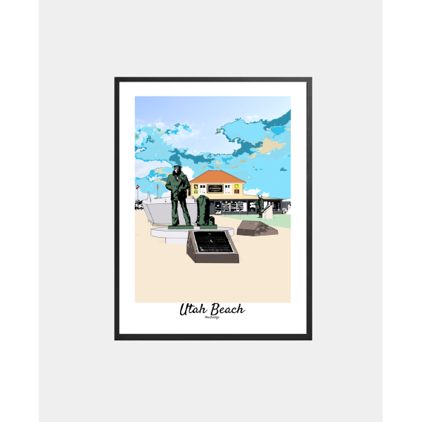 copy of Affiche Plage de La Potinière (Barneville-Carteret, Côte des Isles)
