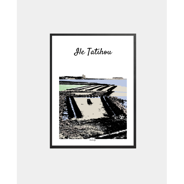 copy of Affiche Plage de La Potinière (Barneville-Carteret, Côte des Isles)