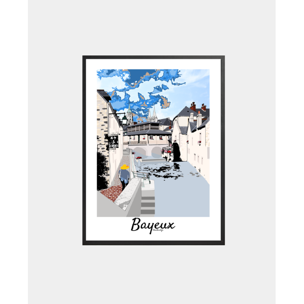 copy of Affiche Plage de La Potinière (Barneville-Carteret, Côte des Isles)