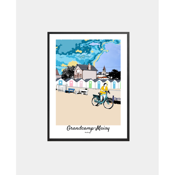 copy of Affiche Plage de La Potinière (Barneville-Carteret, Côte des Isles)