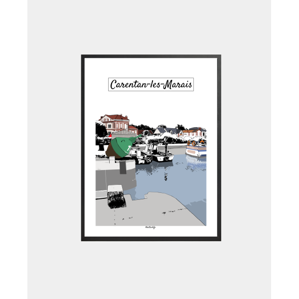 Affiche Le Port et l'Ecluse (Carentan-les-Marais)