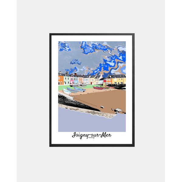 Affiche Port pittoresque (Isigny-sur-Mer)
