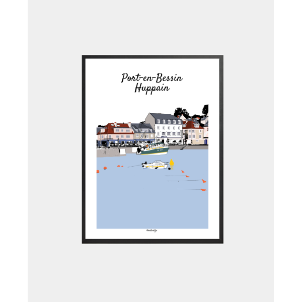 Affiche Port de plaisance (Port-en-Bessin-Huppain)