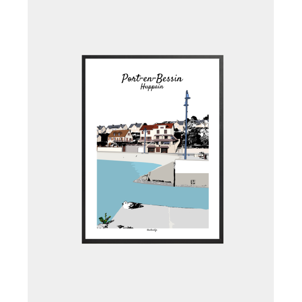 Affiche Port de pêche (Port-en-Bessin-Huppain)