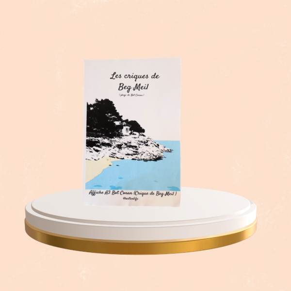Sticker Plage Bot Conan (Beg Meil, Fouesnant, Finistère)