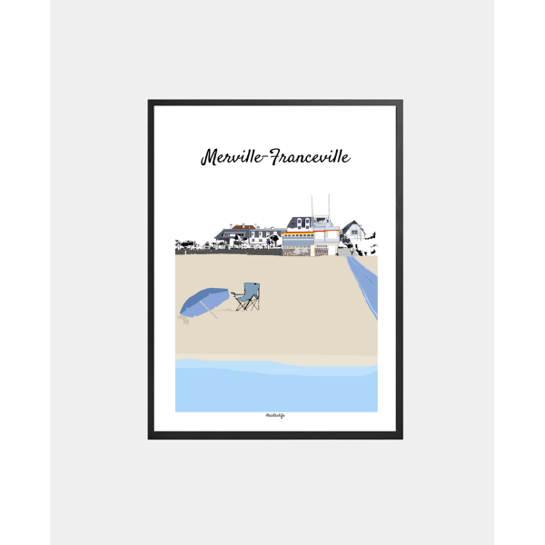 Affiche Plage (Merville-Franceville)