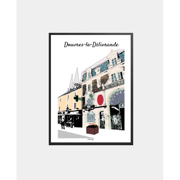 Affiche Maison Art Nouveau (Douvres-la-Délivrande)