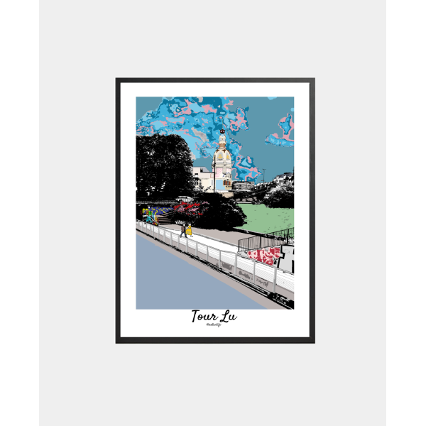 Affiche Tour Lu & Rivière de l'Erdre (Nantes)
