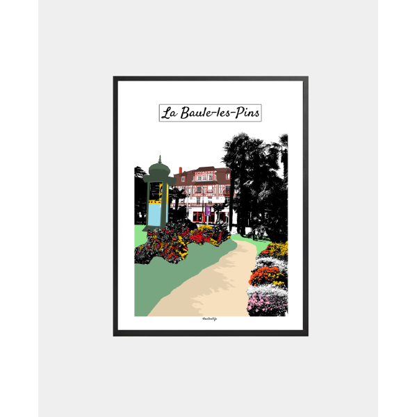 copy of Affiche Esplanade Saint-Benoît (La Baule-Escoublac, Presqu'île de Guérande)