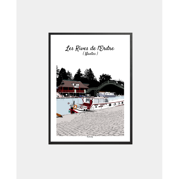 Affiche Les Rives de l'Erdre (Ile de Versailles, Nantes)