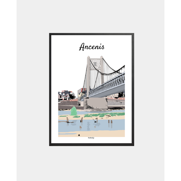 Affiche Pont Bretagne-Anjou (Ancenis, Loire-Atlantique)