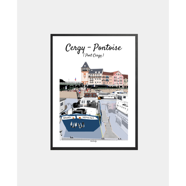 Affiche Port-Cergy (Cergy-Pontoise)