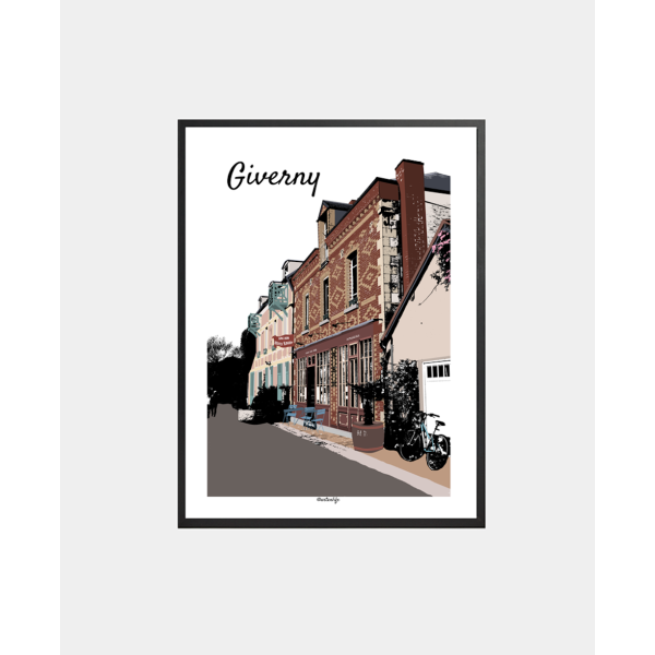 Affiche Rue Claude Monet (Giverny, Eure)