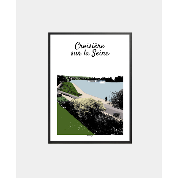 Affiche Croisière sur la Seine (La Roche-Guyon, Bord de Seine)
