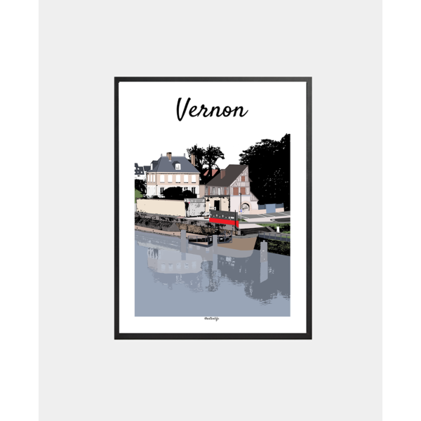 copy of Affiche Plage de La Potinière (Barneville-Carteret, Côte des Isles)