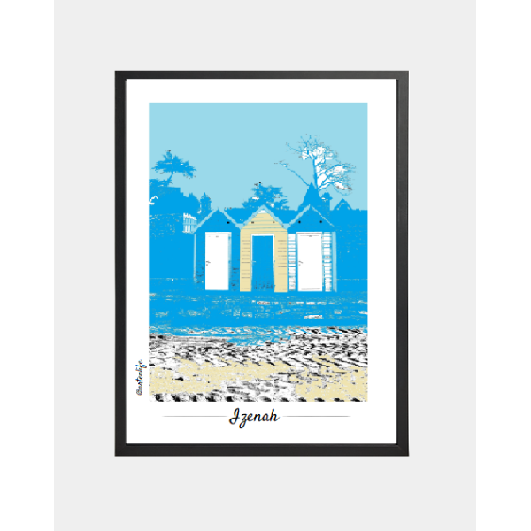 Affiche Cabines de plage (Ile-aux-Moines)