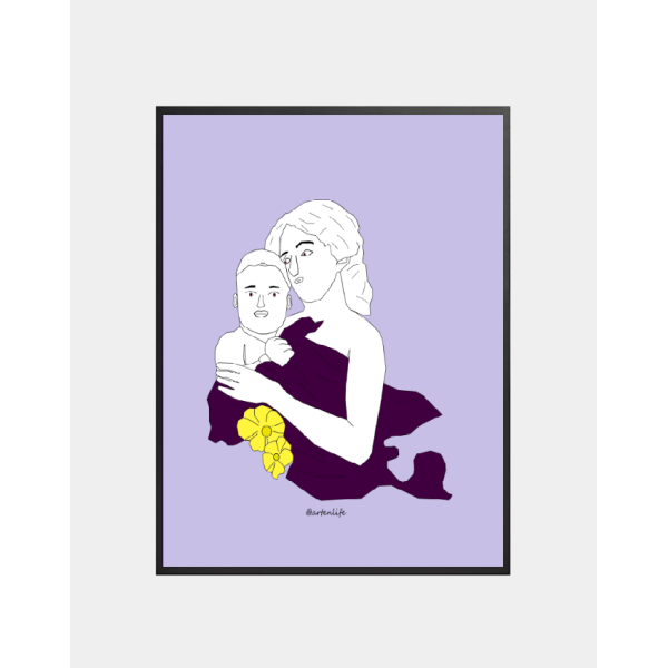 Affiche Mère enfant (Angers)