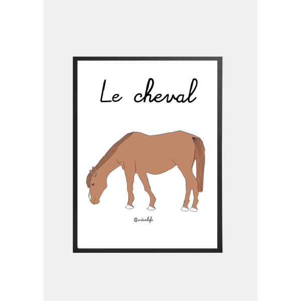 Affiche Le cheval (Bretagne)
