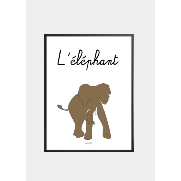 Affiche L'éléphant (Nantes)