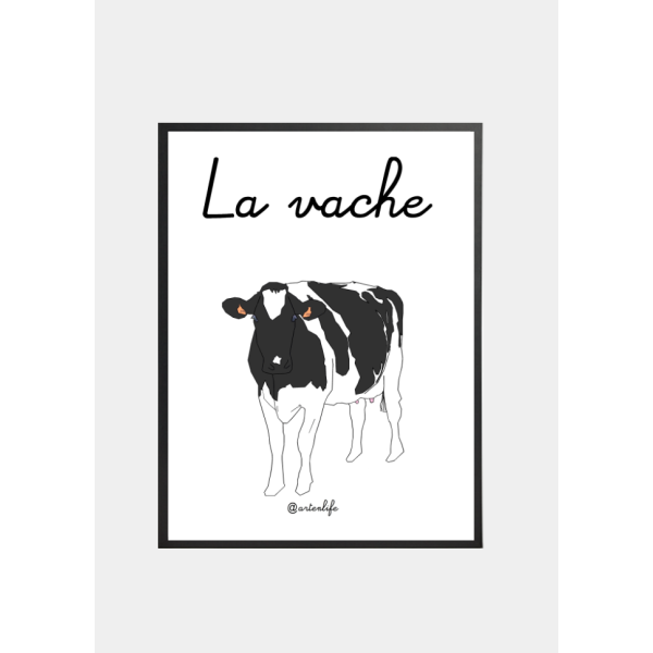 Affiche La vache (Bretagne)