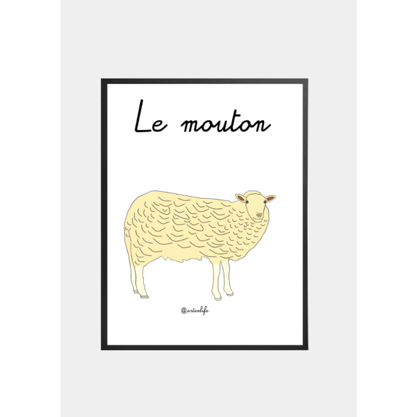 Affiche Le mouton (Bretagne)