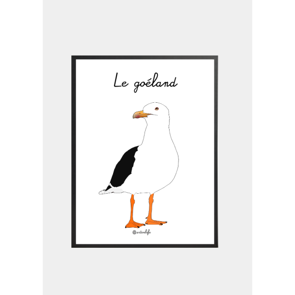 Affiche Le goéland (Bretagne)