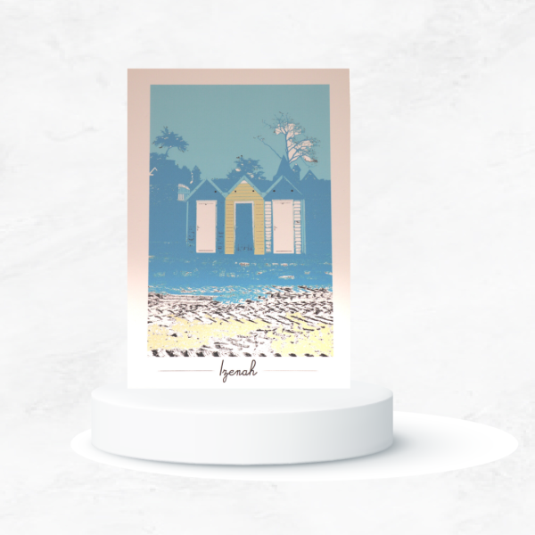 Carte postale Cabines de plage (Ile-aux-Moines)