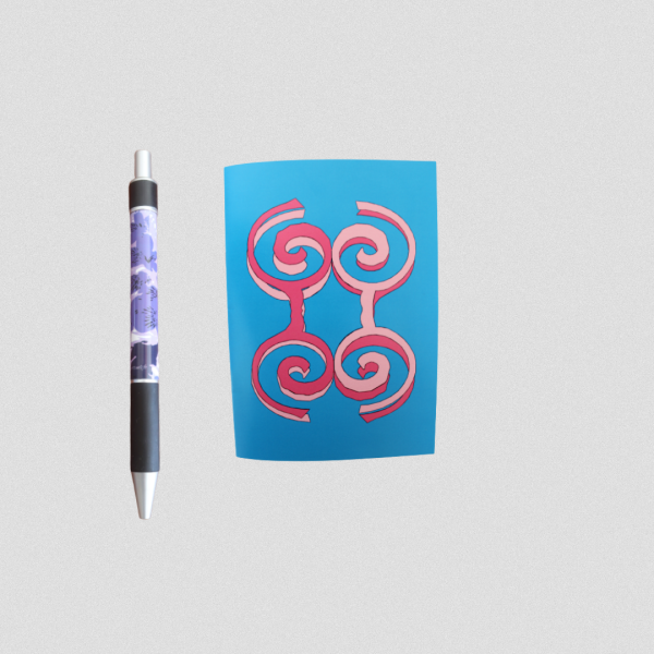 Pack stylo + Carnet de notes Spirales géométriques (Rennes)