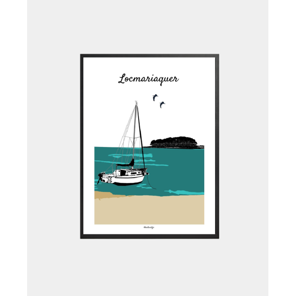 Affiche Toul Keun (Locmariaquer, Golfe du Morbihan)
