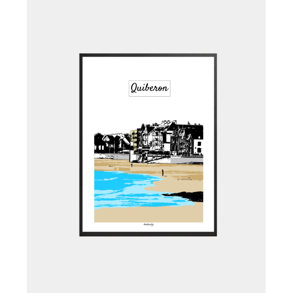 Affiche Grande plage (Quiberon)