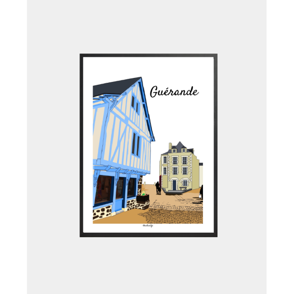 Affiche Guérande Intramuros (Presqu'île de Guérande)