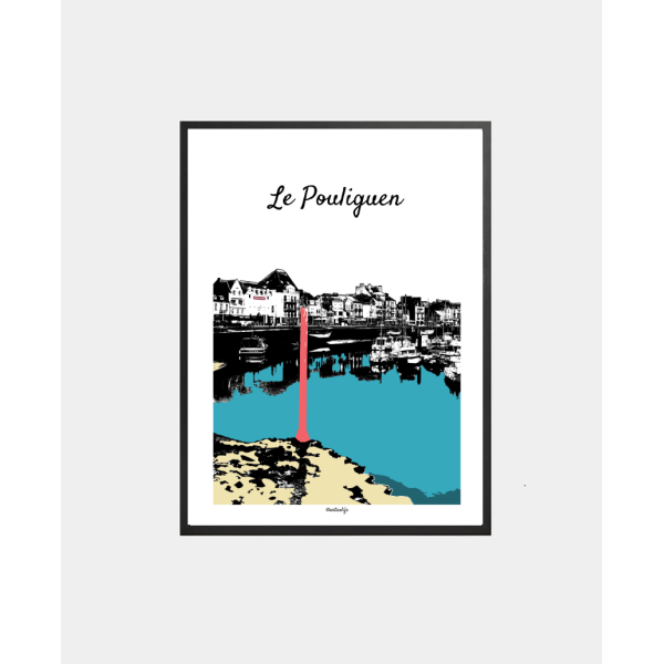 Affiche Port Le Pouliguen (Presqu'île de Guérande)