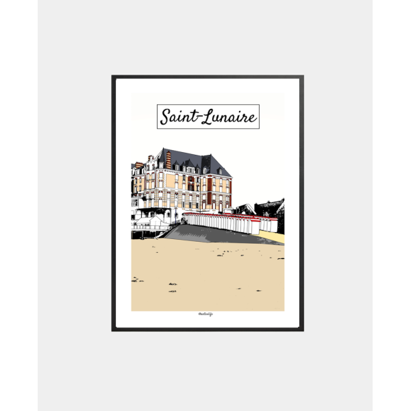 Affiche Grande-Plage (Saint-Lunaire)