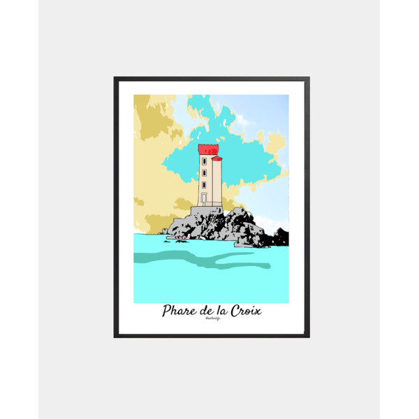 Affiche Phare de la Croix (Ploubazlanec, Côtes d'Armor)